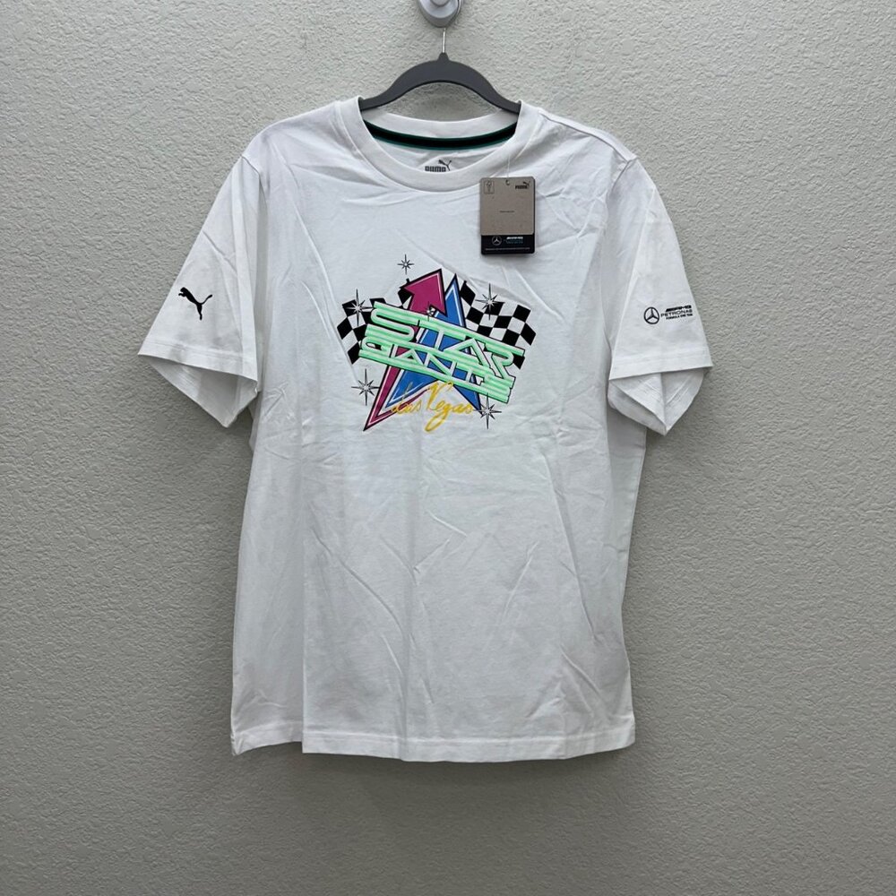 Puma Garage Crew Star Giants Las Vegas White Short Sleeve T Shirt Mens Large NEW